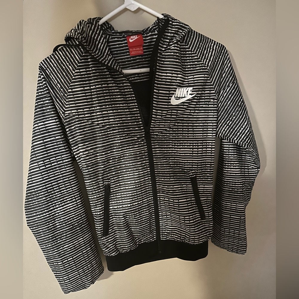 Nike Black and White Windbreaker